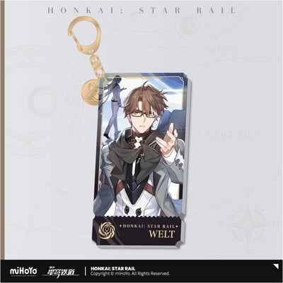 Honkai: Star Rail Charakter Acryl Schlüsselanhänger Welt 9 cm (1)