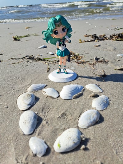 Michiru Kaio // Super Sailor Neptun · Super Sailor Neptune - Sailor Moon Eternal Q Posket - Banpresto