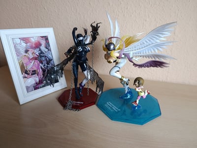 Light and Darkness together  · Angewomon et Hikari Kari Yagami - Megahouse G.E.M. - Figurine d'exception Digimon Adventure