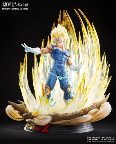 Majin Vegeta - Tsume HQS+ 1/4 Scale Resin Figur mit LED - 3