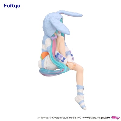 Hatsune Miku - Blue Color - Rabbit Ear Hood Pajama - Noodle Stopper - Furyu - 9