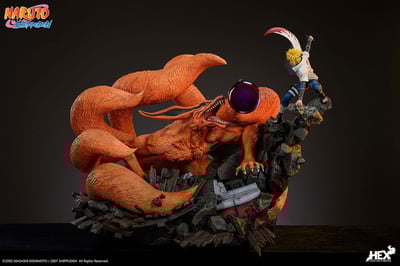 Naruto Shippuden Statue 1/8 Battle of Destiny Namikaze Minato vs Kurama 59 cm (3)