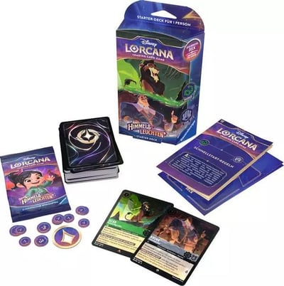 Lorcana - Disney Lorcana 5: Shimmering Skies/ Himmelsleuchten - Emerald and Steel - Starter Deck (Englisch) (1)