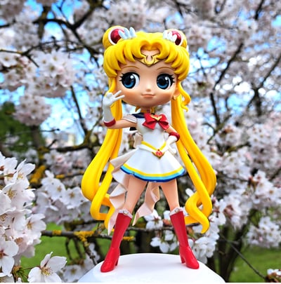 Kirschblüten-Usagi · Super Sailor Moon - Ver. A - Sailor Moon Eternal - Q Posket - Banpresto