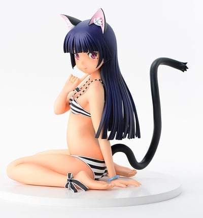 Kuroneko - 1/4 - Striped Swimsuit Nekomimi - 5