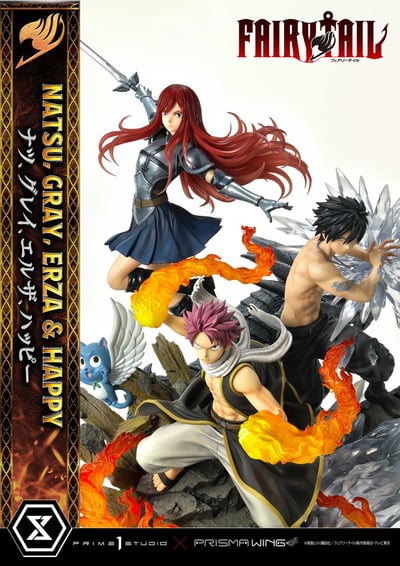 Natsu, Gray, Erza, Happy - Deluxe Bonus Version - Concept Masterline - Prisma Wing - Prime  Studio (22)