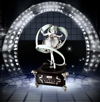 …and the music box still plays… · Hatsune Miku - Symphony 5th Anniversary (mit Spieluhr) - Good Smile