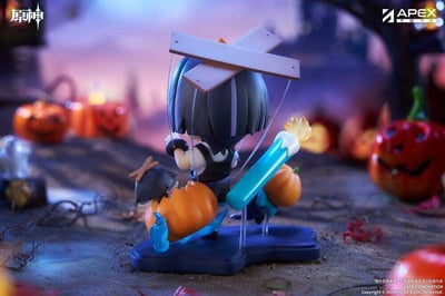 Genshin Impact You Ye Qi Xiang Series Chibi Chara PVC Statue Wanderer 10 cm     - 9