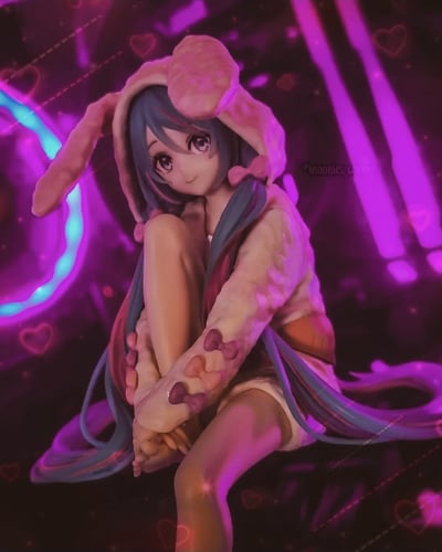Cyber Bunny 🐰 · Hatsune Miku - Rabbit Ear Hood Pajama - Noodle Stopper - Furyu