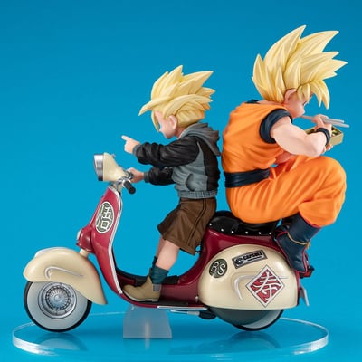 Super Saiyajin Son Goku, Son Gohan & Bike - Desktop Real McCoy EX - Megahouse - 5