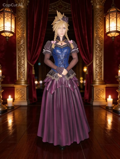 Foto: Cloud Strife - Dress Version - Final Fantasy VII Remake Static Arts - Square Enix