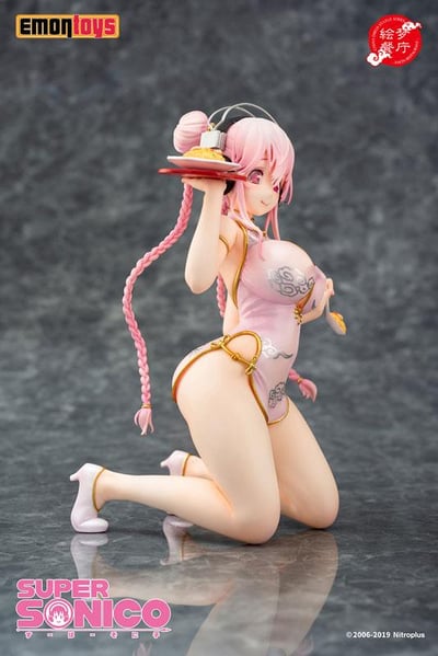 Super Sonico - China Dress Statue Series - Emontoys - 2