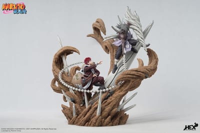 Gaara vs Kimimaro - Elite Dynamic Statue - Hex Collectibles (13)