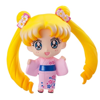 Sailor Moon Petit Chara Land Yukata Special: Let’s Go to the Festival! (Complete Set of 6 Figures) - 4