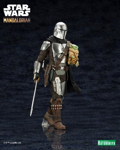 Mandalorian mit Grogu - Star Wars - ARTFX - Kotobukiya (9).jpg