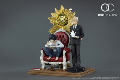 L & Watari – Death Note Diorama Statue von Oniri Creations - 4