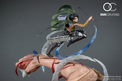 Levi vs. Female Titan - Attack on Titan - Resin Diorama by Oniri Créations - 10