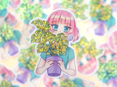 "Plant Girl" Sticker - Chipsyartworks_1.jpg