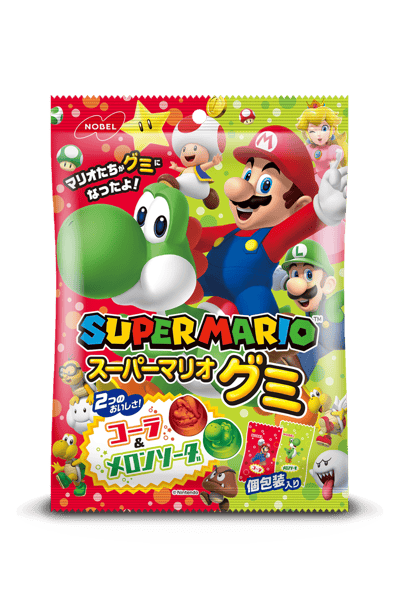 Super Mario - Melone Soda & Cola - Gummies - Nobel - 85 g (1)