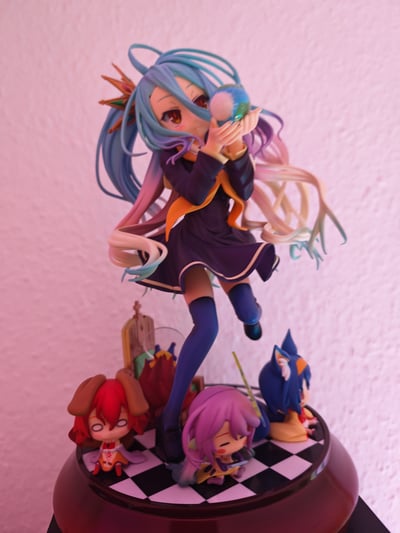 Shiro mit Chibi Sora, Izuna, Jibril und Steph - Phat! (Neuauflage) – No Game, No Life Figur