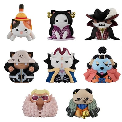 Shichibukai Set - One Piece Nyanto - Mega Cat Project - Megahouse (1)