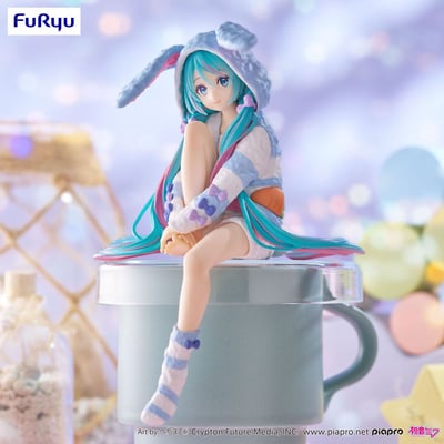 Hatsune Miku - Blue Color - Rabbit Ear Hood Pajama - Noodle Stopper - Furyu - 5