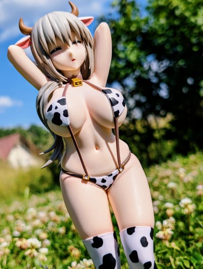 Passt wie angegossen 🐄 · Tsuki Uzaki - Uzaki-chan Wants to Hang Out! - Glitter & Glamours (Cow print swimsuit ver.) - Banpresto