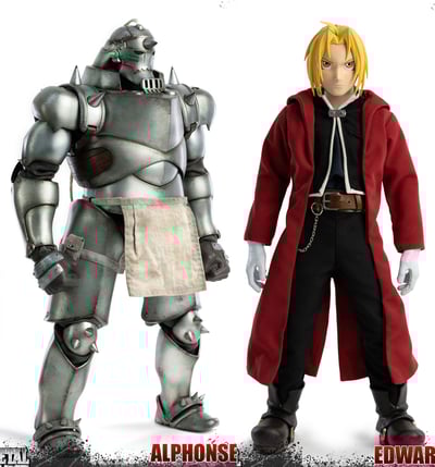 Alphonse & Edward Elric Twin Pack - FigZero - Threezero (1)
