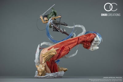 Levi vs. Female Titan - Attack on Titan - Resin Diorama by Oniri Créations - 2