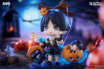 Genshin Impact You Ye Qi Xiang Series Chibi Chara PVC Statue Wanderer 10 cm     - 11