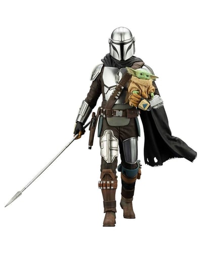 Mandalorian mit Grogu - Star Wars - ARTFX - Kotobukiya (1).jpg