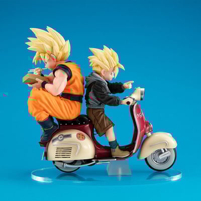 Super Saiyajin Son Goku, Son Gohan & Bike - Desktop Real McCoy EX - Megahouse - 6