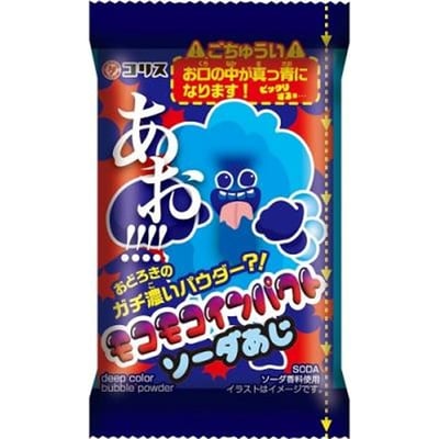 Moco-Moco Bubble Impact Soda Flavour / Kaugummi Soda Geschmack (Colour your Tongue Blue) - Coris - 4 g (1)