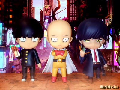 𝐒𝐡𝐢𝐠𝐞𝐨 × 𝐒𝐚𝐢𝐭𝐚𝐦𝐚 × 𝐌𝐚𝐬𝐡 · Nendoroid 575 Saitama - Re-Release