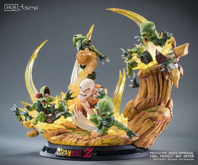 Krillin vs. Saibaman – Dragon Ball HQS Statue by Tsume - 6