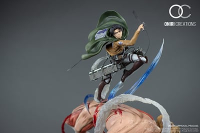 Levi vs. Female Titan - Attack on Titan - Resin Diorama by Oniri Créations - 11