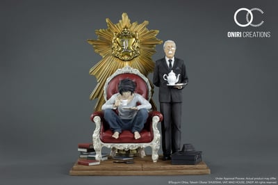 L & Watari – Death Note Diorama Statue von Oniri Creations - 1
