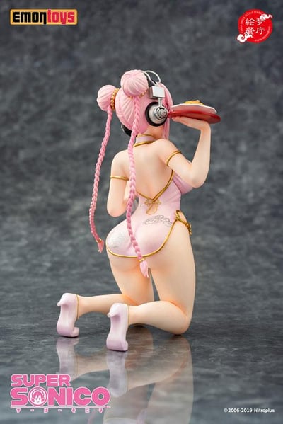 Super Sonico - China Dress Statue Series - Emontoys - 3