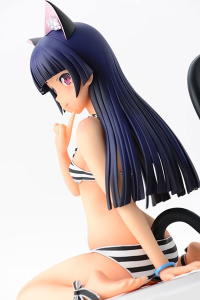 Kuroneko - 1/4 - Striped Swimsuit Nekomimi - 18