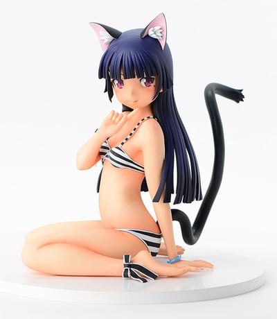 Kuroneko - 1/4 - Striped Swimsuit Nekomimi - 3