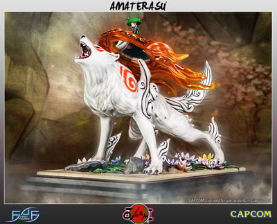 Amaterasu & Issun - Okami First 4 Figures Statue - 5