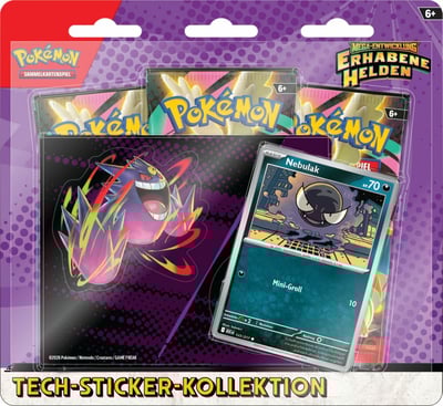 Zufällige Auswahl - Pokémon TCG - Mega-Entwicklung Erhabene Helden - ME02.5 - Glumanda & Nebulak - Tech Sticker Kollektion - DE (1)