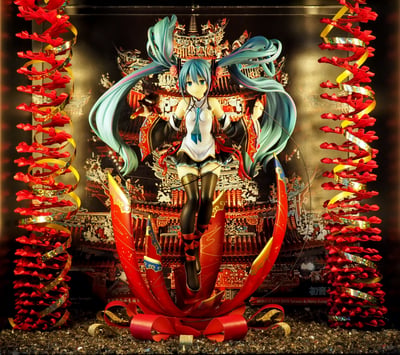 Songshan Ciyou Temple Miku · Hatsune Miku - Taiwan & Hong Kong Version - Miku EXPO 2019 - Alphamax 1/8 Scale Figure