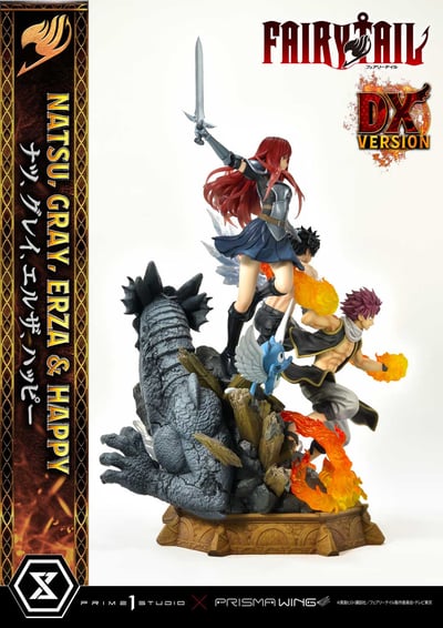 Natsu, Gray, Erza, Happy - Deluxe Bonus Version - Concept Masterline - Prisma Wing - Prime  Studio (24)