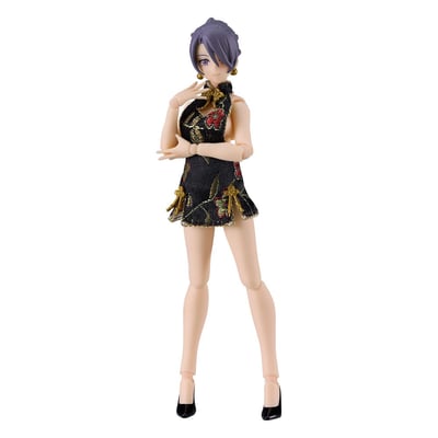 Figma 569c figma Syles: Female Body Mika - Mini Skirt Chinese Dress -Black  (1)