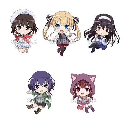 Set - Saekano: How to Raise a Boring Girlfriend Nendoroid Plus Schlüsselanhänger (5 Anhänger) - 1