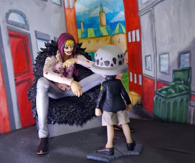 Corazon und Law · Trafalgar Law enfant & Corazon - One Piece P.O.P. Limited Edition par Megahouse