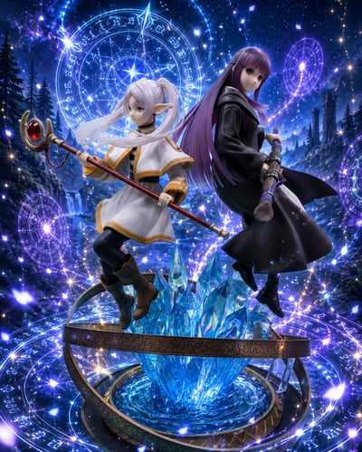 Frieren Fern Magic Attack  · Frieren & Fern Set – Anime Anniversary Edition (Design Coco / Madhouse)