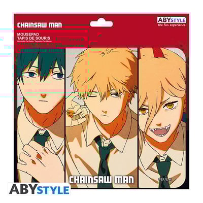 "Denji, Aki & Power" - Mousepad - Chainsaw Man - AbyStyle (1)