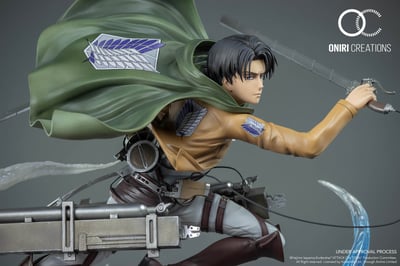 Levi vs. Female Titan - Attack on Titan - Resin Diorama by Oniri Créations - 5